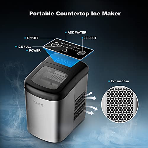 Galanz Portable Countertop Electric Ice Maker Machine Crazymos