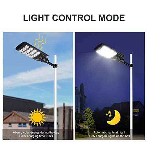 Éclairage solaire d'extérieur étanche IP67 avec télécommande 50W
