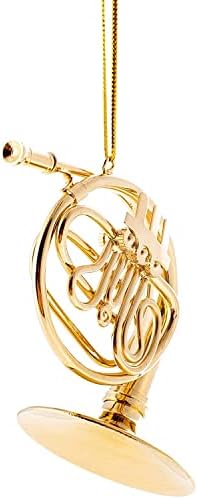 Broadway Gifts Brass French Horn Christmas Ornament image 2