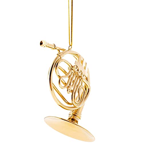 Broadway Gifts Brass French Horn Christmas Ornament