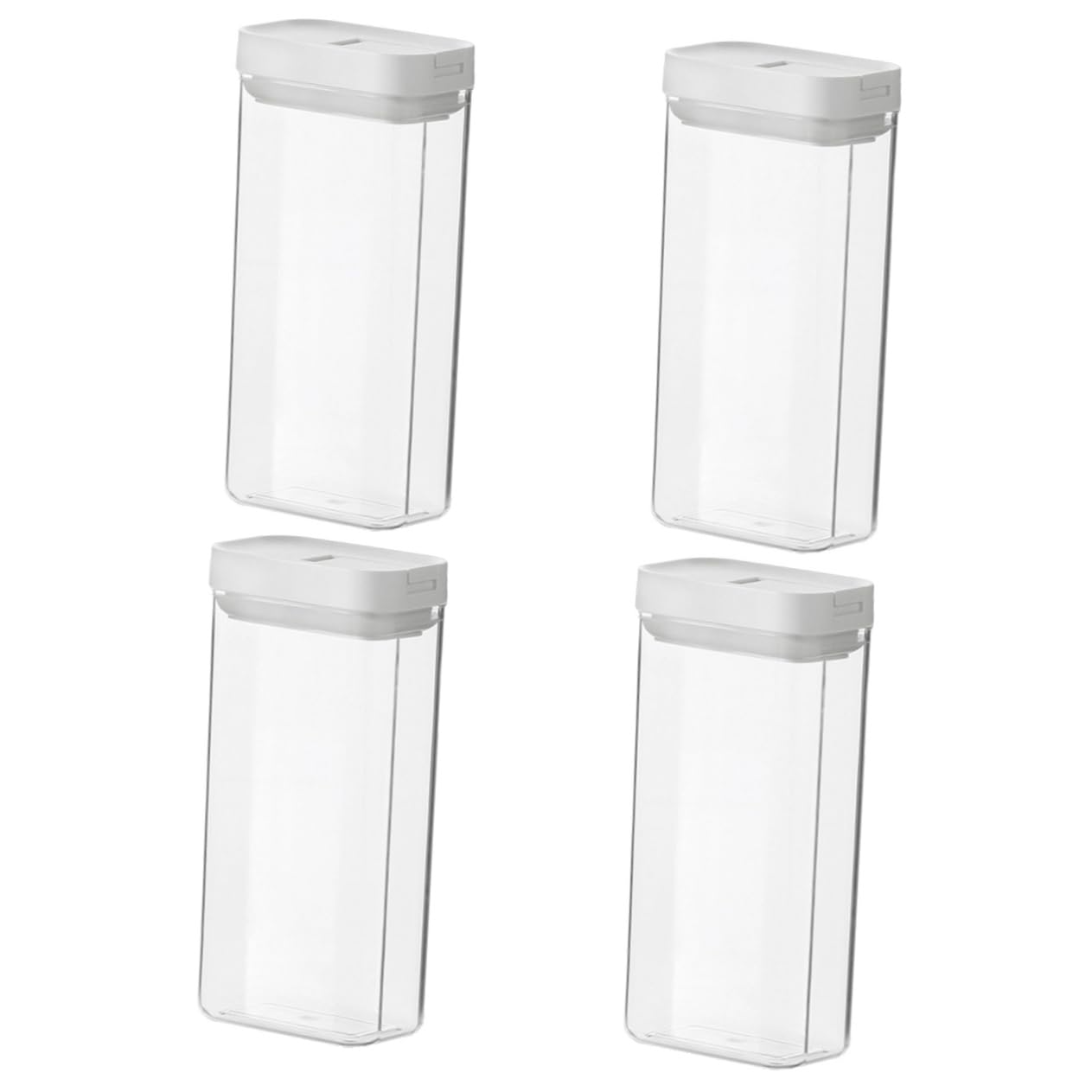 Alipis 4piezas Contenedor De Pasta Hermético Organizador De Alimentos Reutilizable Para Espaguetis Granos y Cereal Caja De Almacenamiento De Cocina Tapa Aislante