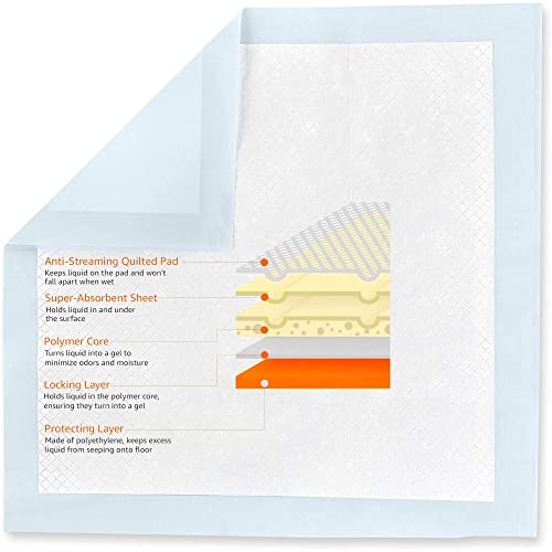 IMBTECH Puppy Training Pads-Quick Dry Dog Training Pads- Extra Large Dog Pee Pads – Super Absorbent & Leak-Free Potty Pads- Odor Eliminating Puppy Pad- Multi-Layered Dog Pads-Blue 60X60CM (Pack of 40) - Image 4