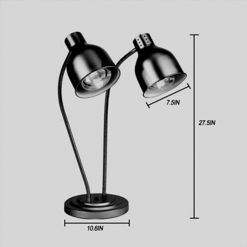 Hudabaidi B2H 2-Head Food Heat Lamp Warmer thumb #5