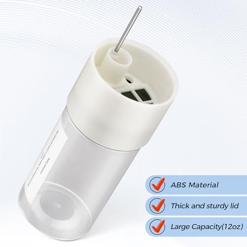 Image of 2 Pcs 12 oz Aviation Fuel Tester Jar, Water and Debris Inspection | Precise Detection, Clear ABS Construction, Separator Screen for Preflight Fuel Sampling, Sturdy Pin-Type Drains