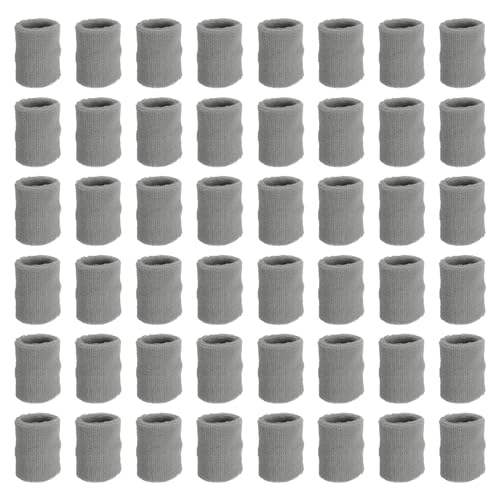 Muñequeras absorbentes PATIKIL para sudor elásticas en color gris claro