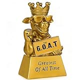Pyoimmne Goat Trophy, 7" Muscle G.O.A.T. Resin Award, Funny Trophies for Fantasy Football, Sports Competitions, Trophy for Adults, Friends, Winners, Best Player, Coworkers, Encouragement Gift