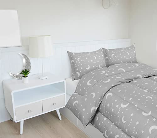 Utopia Bedding All Season Moon Star Comforter Set With 2 Pillow Cases - 3 Piece Soft Brushed Microfiber Kids Bedding Set For Boys/Girls – Machine Washable (Twin/Twin Xl) #TOP4
