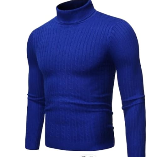 Slim Fit Turtleneck Sweater for Men Casual Basic Ribbed Pullover Sweaters Knit Thermal Knitted Pullovers