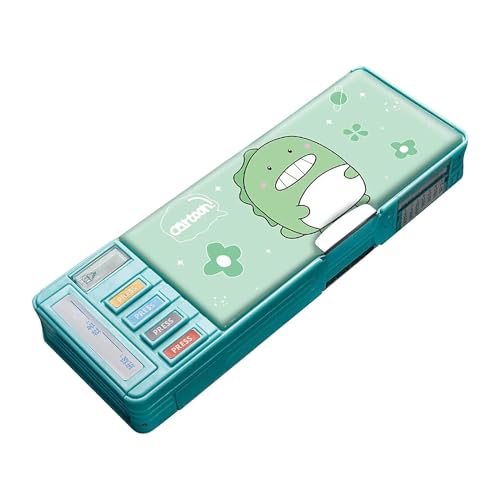 Image of LONGMIRE Plastic Pencil Box with Code Lock Pen Case Large Capacity Multi-Layer Multi-Function Storage Bag Secret Compartment Pencil Box for Kids- Multi-Color (Diano)