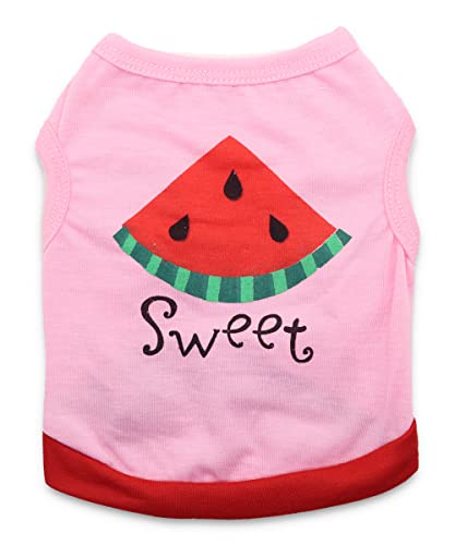 8 Packs Small Puppy Shirts Girl Dog Clothes Summer Tshirt Pet Shirts Girl Chihuahua Clothes Breathable Tshirt Girl Dog Shirts #TOP2