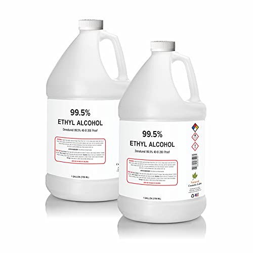 Ethyl Alcohol 99.5% Proof Alcohol by Natural Cosmetic Labs | Made in The USA | Gallon - Pack of 2