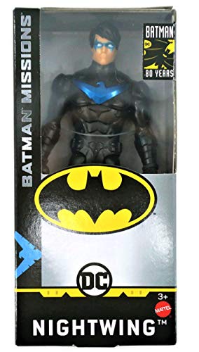 Batman Missions Dc 6 Inch Action Figures | 5 Pack Includes The Joker, Grey Suit Batman, Black Suit Batman, Robin And Nightwing | 5 Point Articulation #TOP2