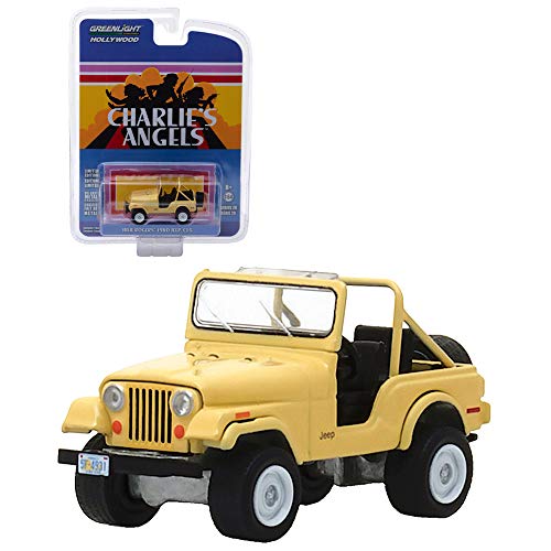 1980 Jeep CJ-5 Yellow Julie Rogers “Charlie’s Angels” (1976-1981) TV Series Hollywood Series 20 1/64 Diecast Model Car by Greenlight 44800 C