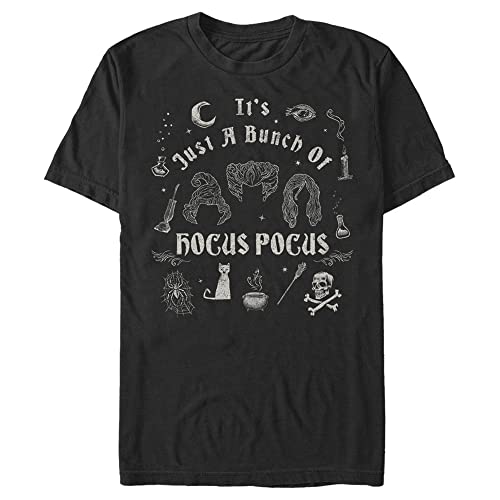 T-shirt Disney Hocus Pocus Homme 3XL Noir Coton Graphique