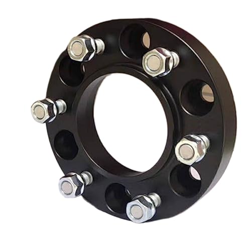 NEXVOG 車用ホイールガスケット 1PCS 6穴、ランドクルーザー、プラド 120 150 6x139.7 35mm ハブセントリック 106.2mm 車用アルミホイールスペーサーアダプター ホイールスペーサー ハブセントリックホイールスペーサー(BL