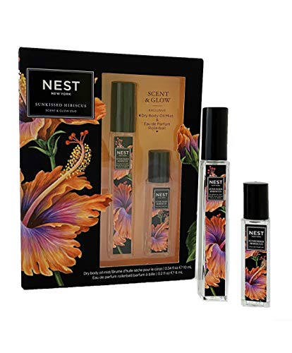 Sunkissed Hibiscus Scent & Glow Duo - Dry Body Oil Mist & Eau de Parfum Rollerball
