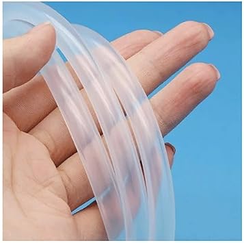 10m Clear Transparent Silicone Rubber Hose Flexible Nontoxic Silicone Tube, for Home Improvement Flexible Silicone Tubing Size ID 12mm x 18mm OD