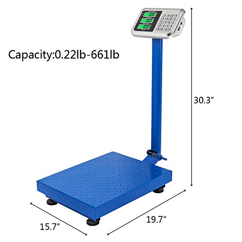 Báscula Plataforma Electrónica Henf 661 lb miniatura 7