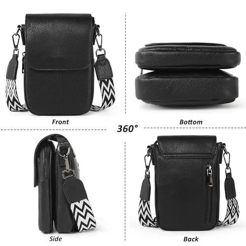 Image of TANTOMI Small Crossbody Bags for Women Trendy, Cell Phone Purses Wallet with 4 Card Slots, Small Purses with Adjustable Strap
