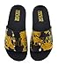 VERSACE JEANS COUTURE Womens Black/Gold Signature Pattern Pool Slide-EU36