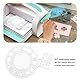 EMSea 1 x Uhr Kreisrahme Metallstanzform Frohe Weihnachten Blumen Uhr Zahlen-Stanzform für Papier Kartenherstellung Dekoration DIY Scrapbooking Album Basteln Dekoration