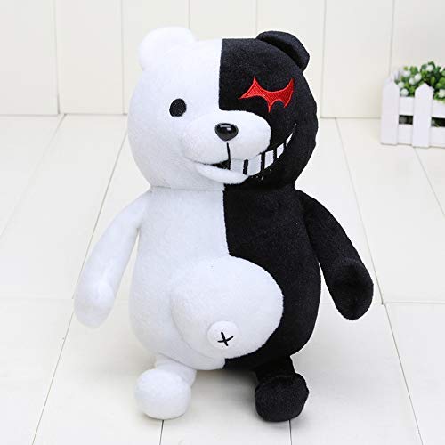 Bumper Dangan Ronpa Super Danganronpa 2 Monokuma Black White Bear Plush Toy Soft Stuffed Animal Dolls peng (Size : 25cm)