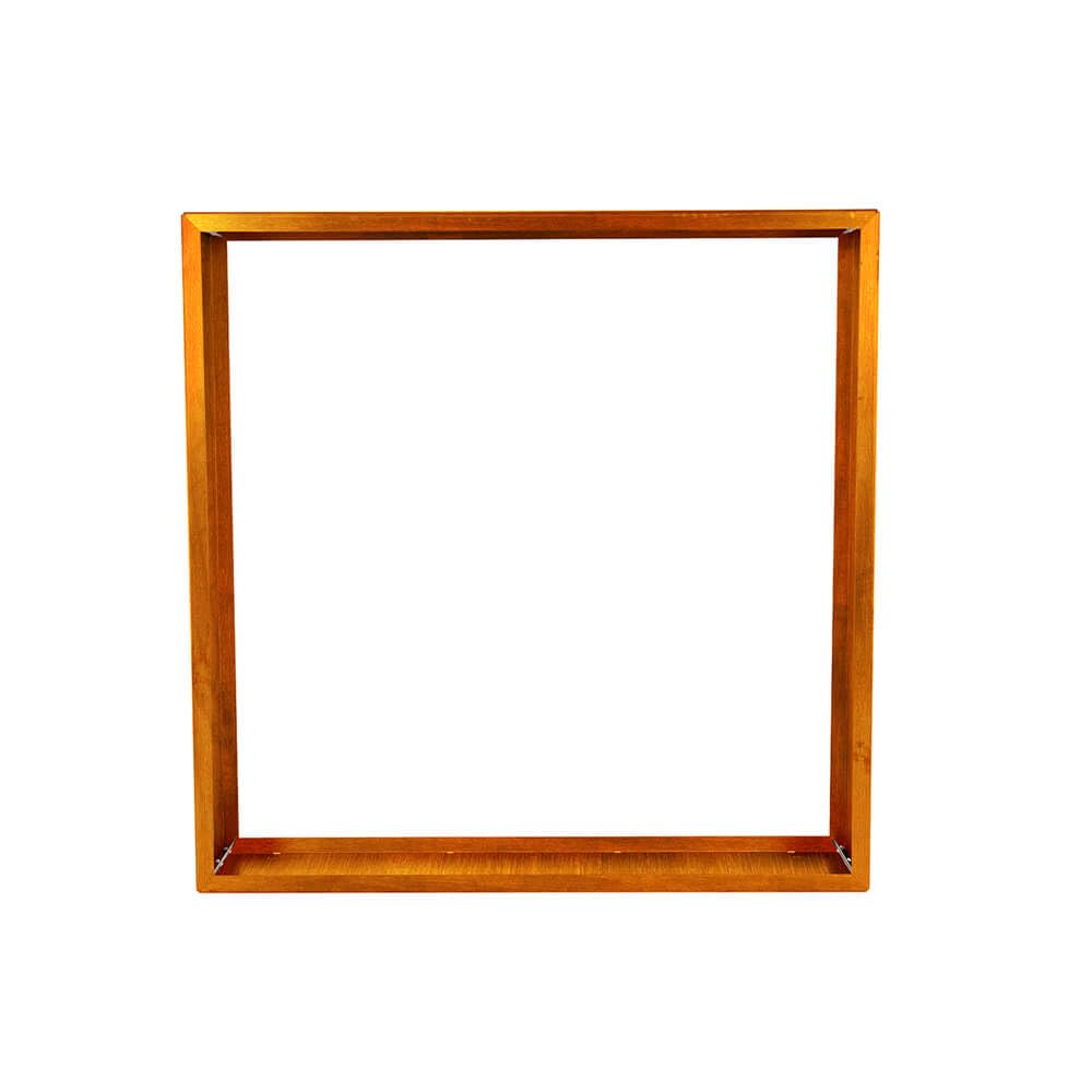 Home Deluxe - Holzlager NANGA - 180x180x38 cm, wetterbeständig, edle Rostoptik I Holzlager Brennholzlager Kaminholzregal