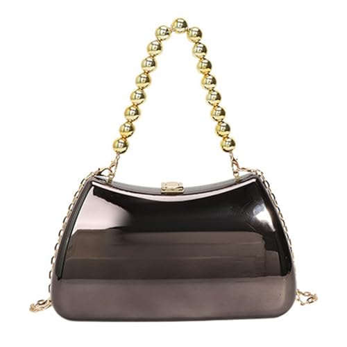 [���V�I�A] Elegant Acrylic Evening Purse with Detachable Chain Shoulder Strap for Weddings and Parties Evening Purse