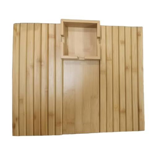 Mesa de sillón con cojín plegable flexible de bambú para evitar caídas de bebidas 8