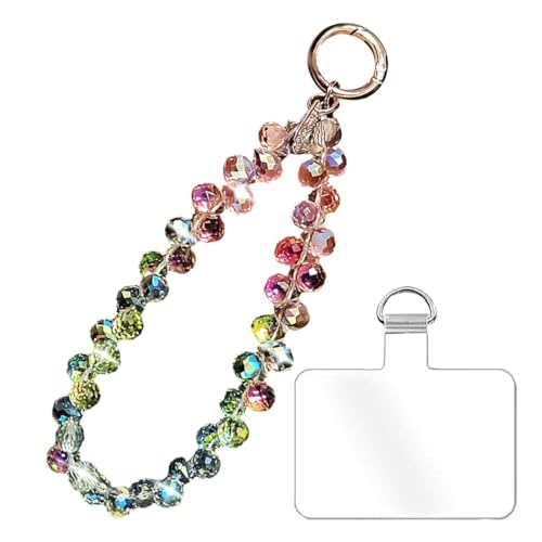 [grooblue] スマホストラップ 手首 キラキラ輝くビーズストラップ ハンドストラップ 携帯 かわいい おしゃれ カメラ USBメモリ 鍵 マスコット キーなどにも適応 カラフル - grooblue - 商品画像