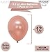 Rose Gold Number 2 Balloon for Birthday - Large 40 Inch | Rose Gold Latex Balloons Pack of 7 | 2nd Birthday Balloons Decorations for Girl | Mylar Number 2 Rose Gold Balloon for Second Birthday Decor
