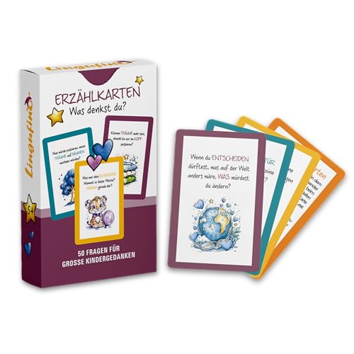 Erzählkarten für Kinder | was denkst du? 50 besondere Fragen zu...