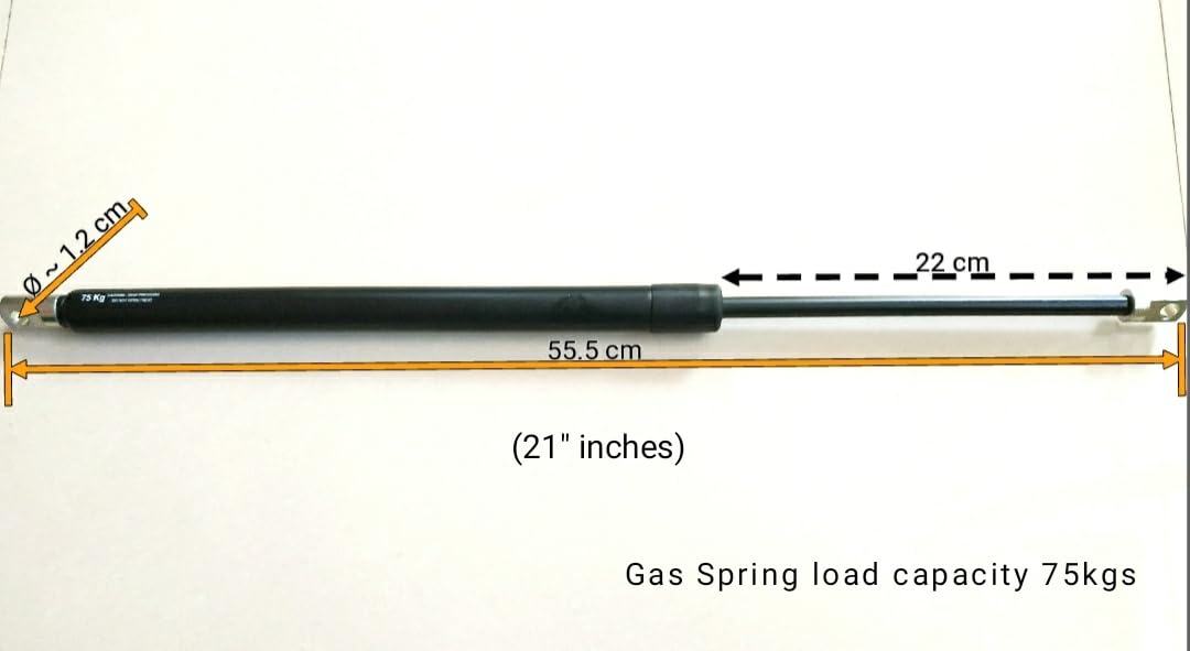Heavy Duty Bed Gas Spring Pumps & Struts - Pair of Bed Shocker Hydraulic Gas Pump (21" Size, 75 KG Capacity) 1