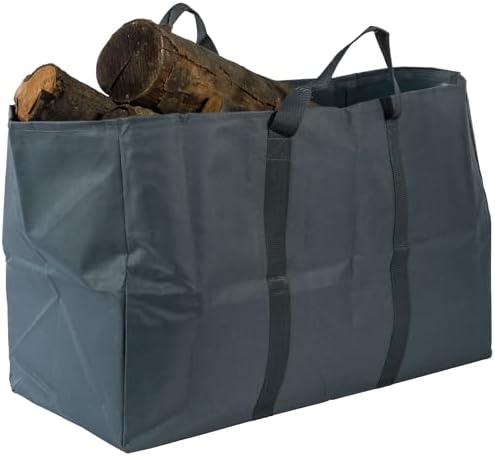 Com-four® Lot De 2 Sacs En Feutre XXL Anthracite 44x30x26 Cm - Pour Shopping, Bois De Chauffage, Pique-nique