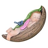 Statue d'ange pour le jardin : décoration d'ange à suspendre, adaptée à une variété de scénarios, tels que la porte d'entrée, la cour et le bureau, décoration en forme de balançoire d'ange