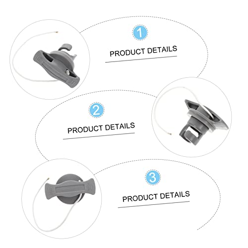 BESPORTBLE 40 Peças Tampa da válvula de ar do caiaque tampa de pressão do acessórios para jogos tamp