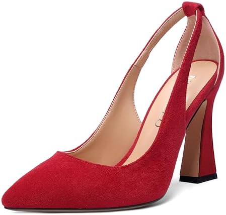 NUMALEO Womens Slingback Slip On Comfortable Evening Pointed Toe ...