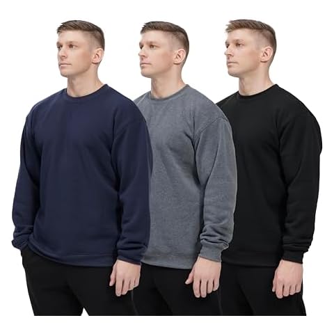 WHITE PEAK TRADING COMPANY Men's Fleece Sweatshirt 3 Pack Cover