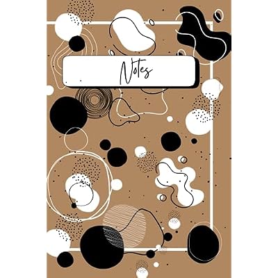 Elegant Brown 6x9 Notebook with Neutral Tones and Abstract Cover Design, 140 Lined Pages, 6x9 Size, Notebook for Women, Notebook for Adults, Notebook for Girl, Trendy Design