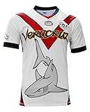 Veracruz Tiburones Arza Designe Soccer Jersey Color White (XL-Large)