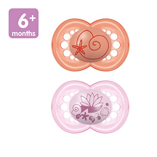 Image of MAM Original Matte Pacifier (1 Sterilizing Pacifier Case), 6 Plus Months, Unisex Baby Pacifier & Original Baby Pacifier, Nipple Shape Helps Promote Healthy Oral Development, Sterilizer Case