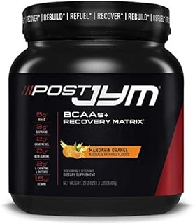 Post JYM Active Matrix - Post-Workout with BCAA's, Glutamine, Creatine HCL, Beta-Alanine, and More | JYM Supplement Science | Mandarin Orange Flavor, 30 Servings, 1.3 Pound (Pack of 1)