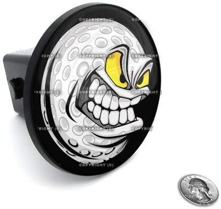 2" Tow Hitch Receiver Plug Cover Insert for SUV's & Trucks - Golf Skull Style-9856-6734