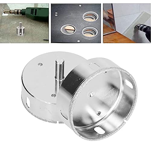 2PCS Broca para Vidrio 85 mm de Aleación de Acero miniatura 3
