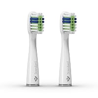 TrueLife SonicBrush Slim Series Heads Standard White Pack of 2 Replacement Heads Specially Designed for Precise Teeth Cleaning