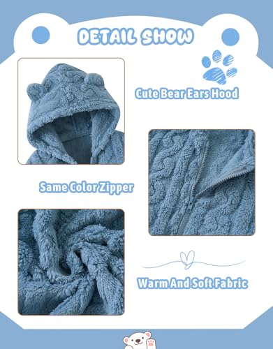 Image of Toddler Fleece Jacket Girls Warm Coats Winter Outerwear 2-6 Years