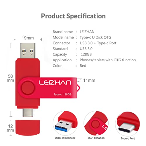 Clé USB 3.0 de type C résout le manque d'espace du Google Pixel rouge