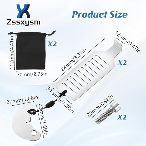 2 Pack Security Portable Door Lock Without Drilling, Stainless Steel Travel Safety Pocket Lock with 2 Storage Bag for Traveling Hotel Apartment School Bedroom Personal Protection - Image 3