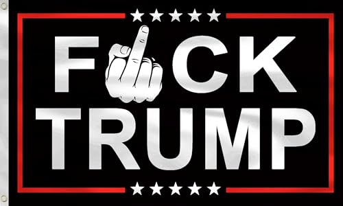 YINENA Fuck Trump Flag Anti Trump Funny Banner for Yard Porch Outdoor Indoor Backyard Lawn Hanging Decor 3x5 Ft