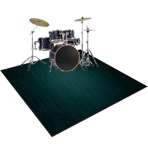 RxiBeFuw Alfombra Bateria Electronica | Alfombra de Tambor 100 x 80 cm | Alfombra para Bateria Acustica | Alfombrilla Insonorizada Batería de Jazz | Alfombras de Tambor Rectangulares Antideslizantes